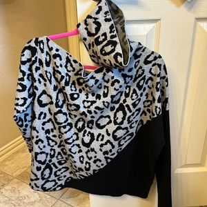 Cold shoulder sweater